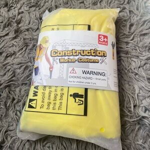 Yellow Construction Worker Costume for Kids